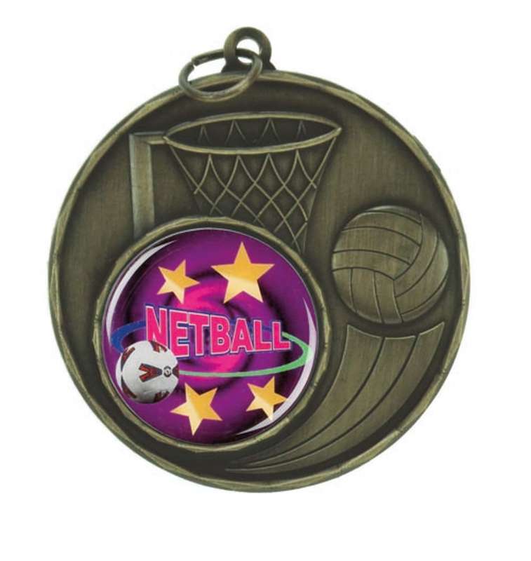Netball – 25mm Insert Medal